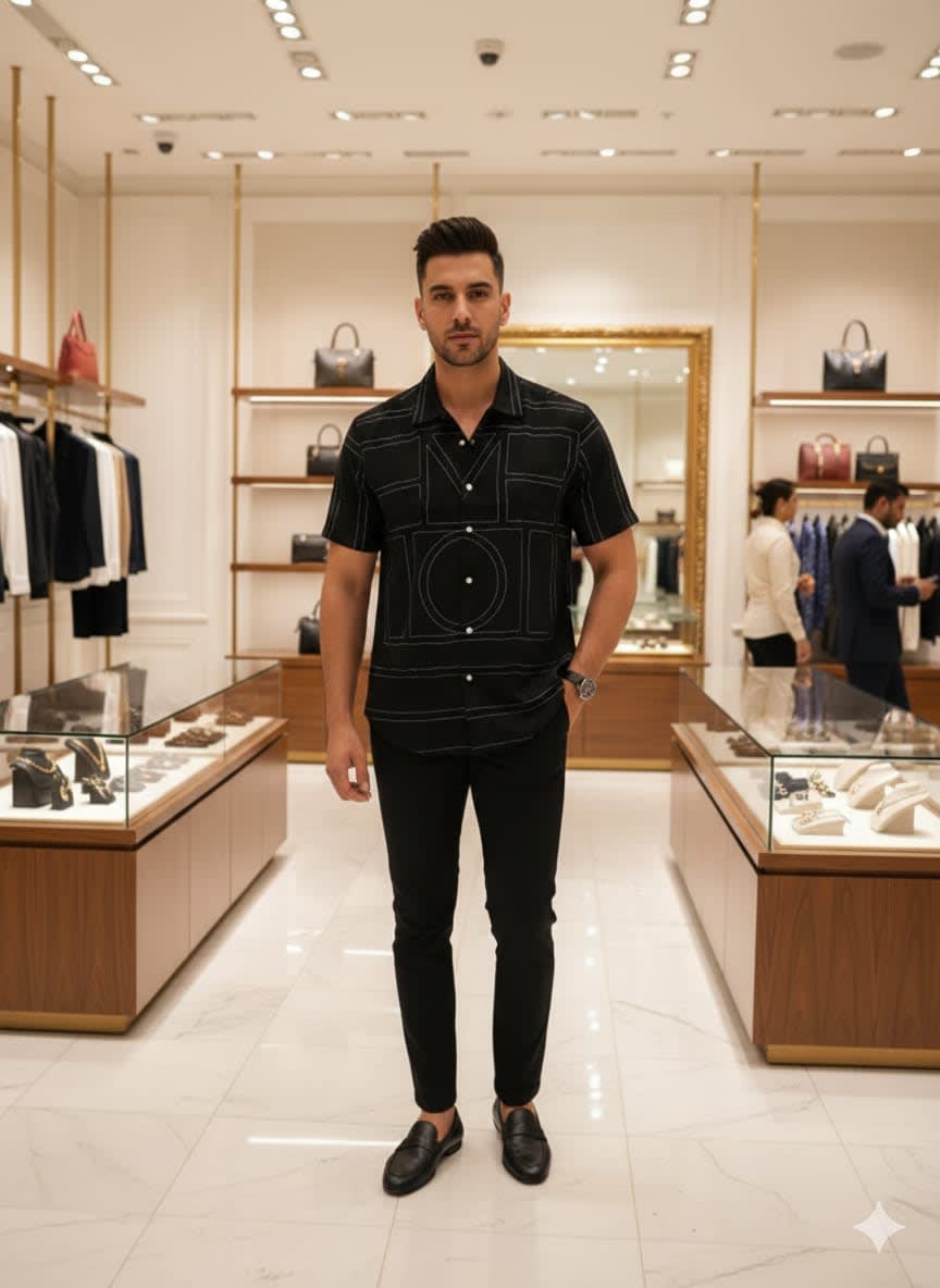 Gucci Printed Premium Quality Short Sleeve Shirt - Copy-0