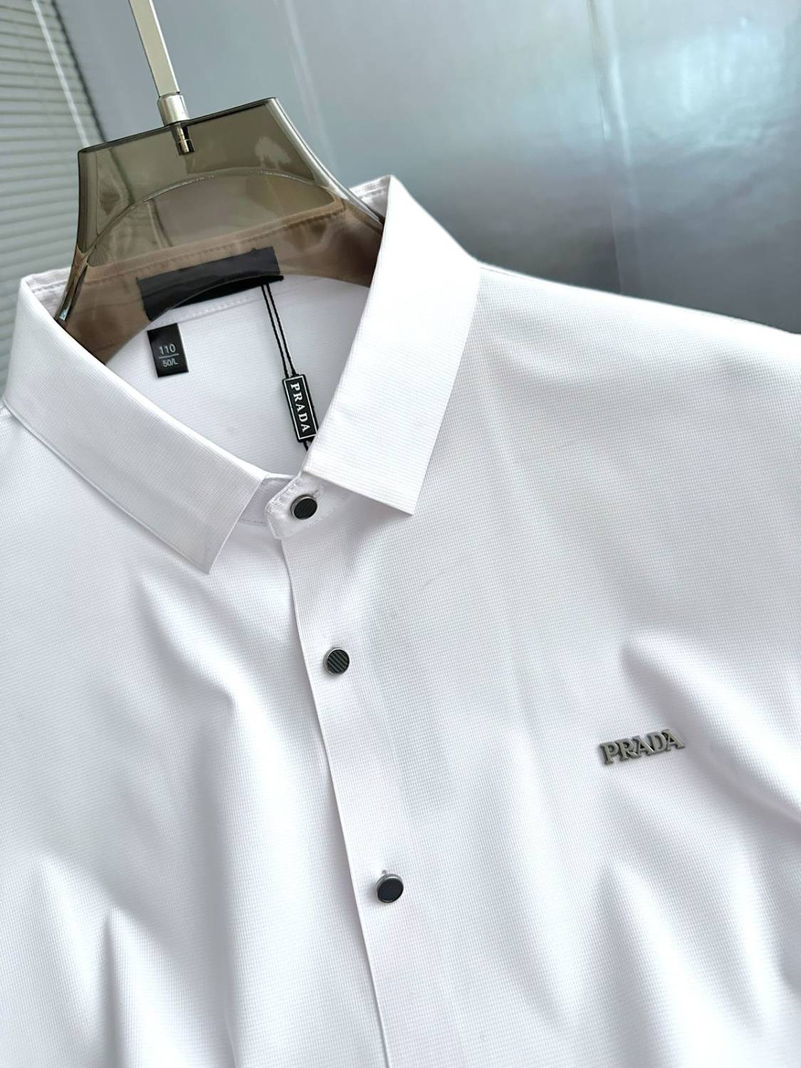 Prada White Premium Quality Short Sleeve Shirt-2