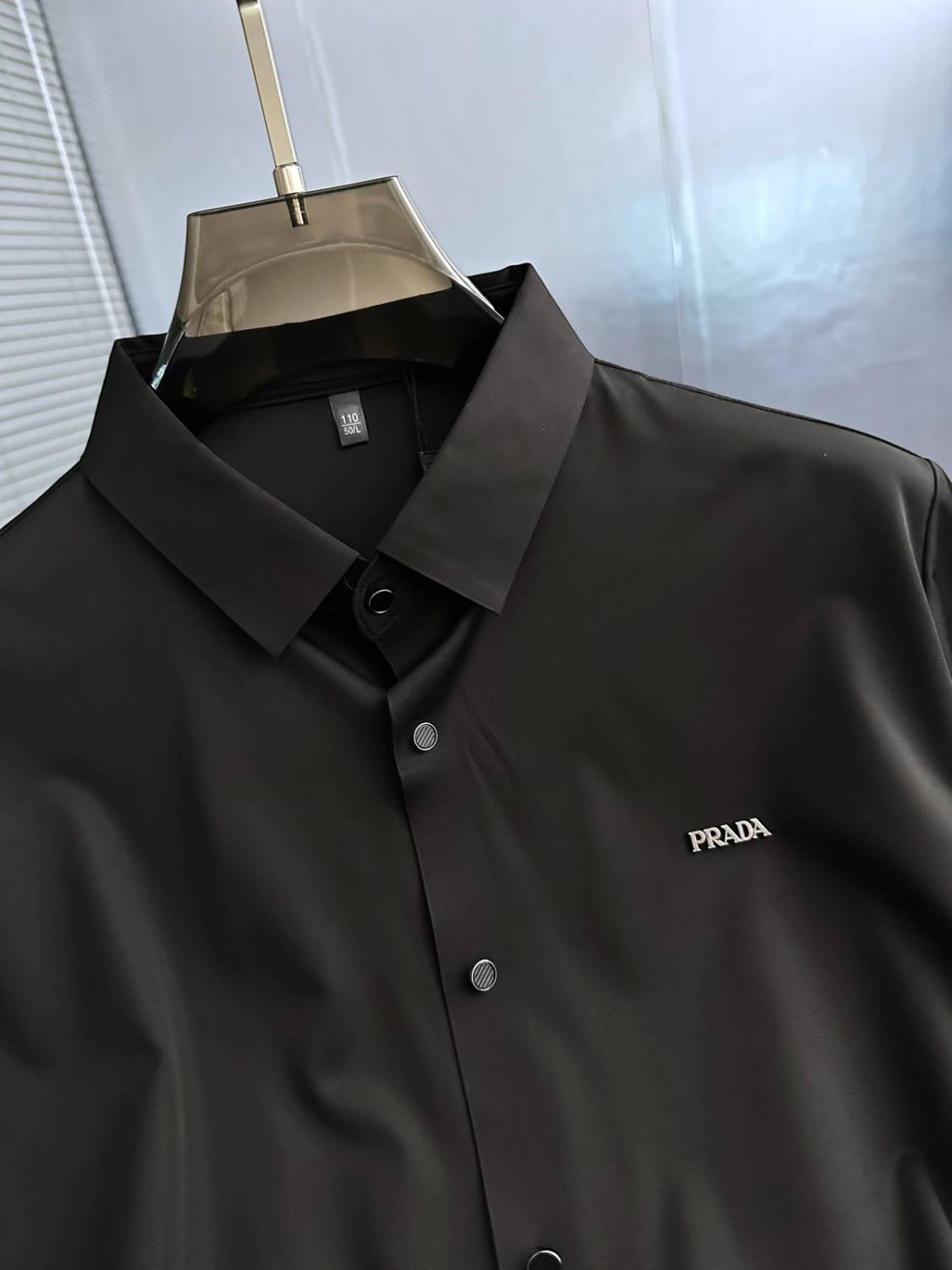 Prada Black Premium Quality Short Sleeve Shirt-1