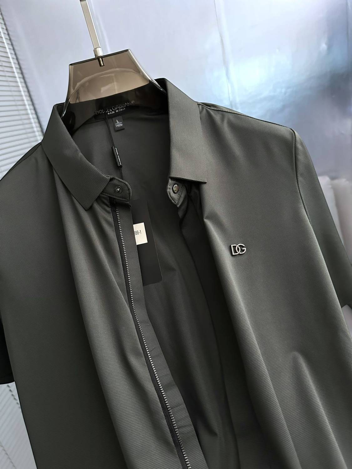 Dolce & Gabbana Dark Grey Premium Quality Short Sleeve Shirt-2