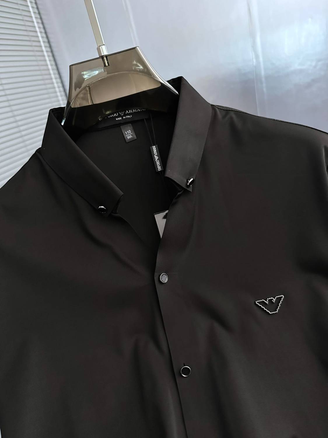 Emporio Armani Black Premium Quality Short Sleeve Shirt-1