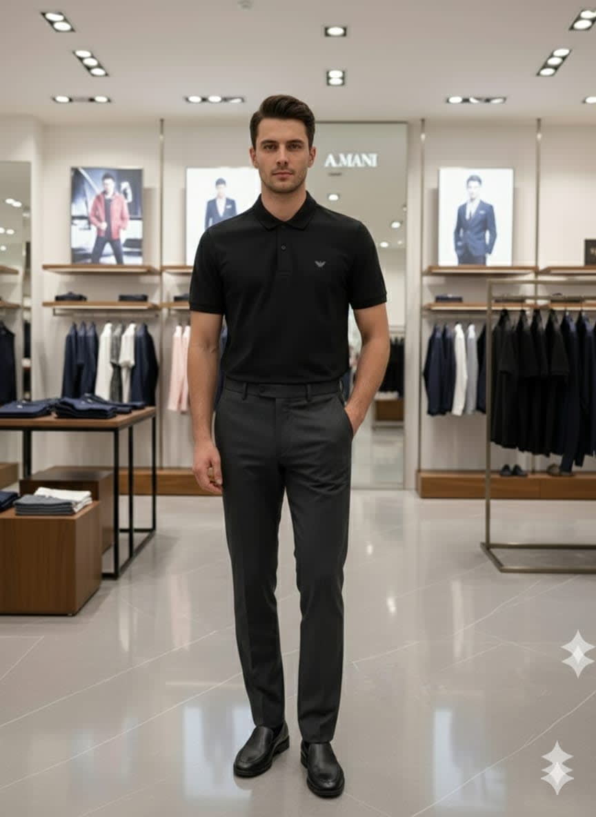 Armani Exchange Black Premium Quality T-shirt-0