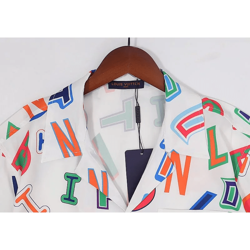 Louis Vuitton Printed Premium Quality Short Sleeve Shirt-7
