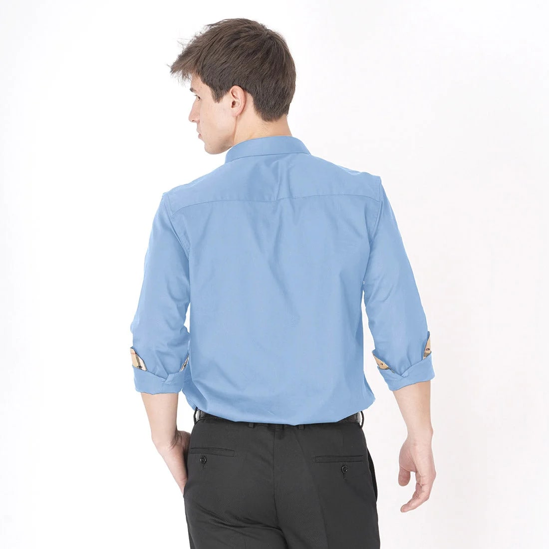 Burberry Sky Blue Premium Quality Shirt-1