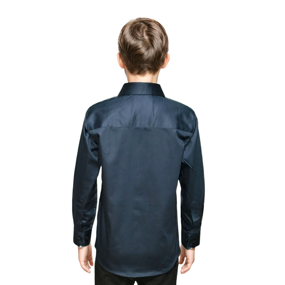 Burberry Embroidered Premium Navy Blue Kids Shirt-1