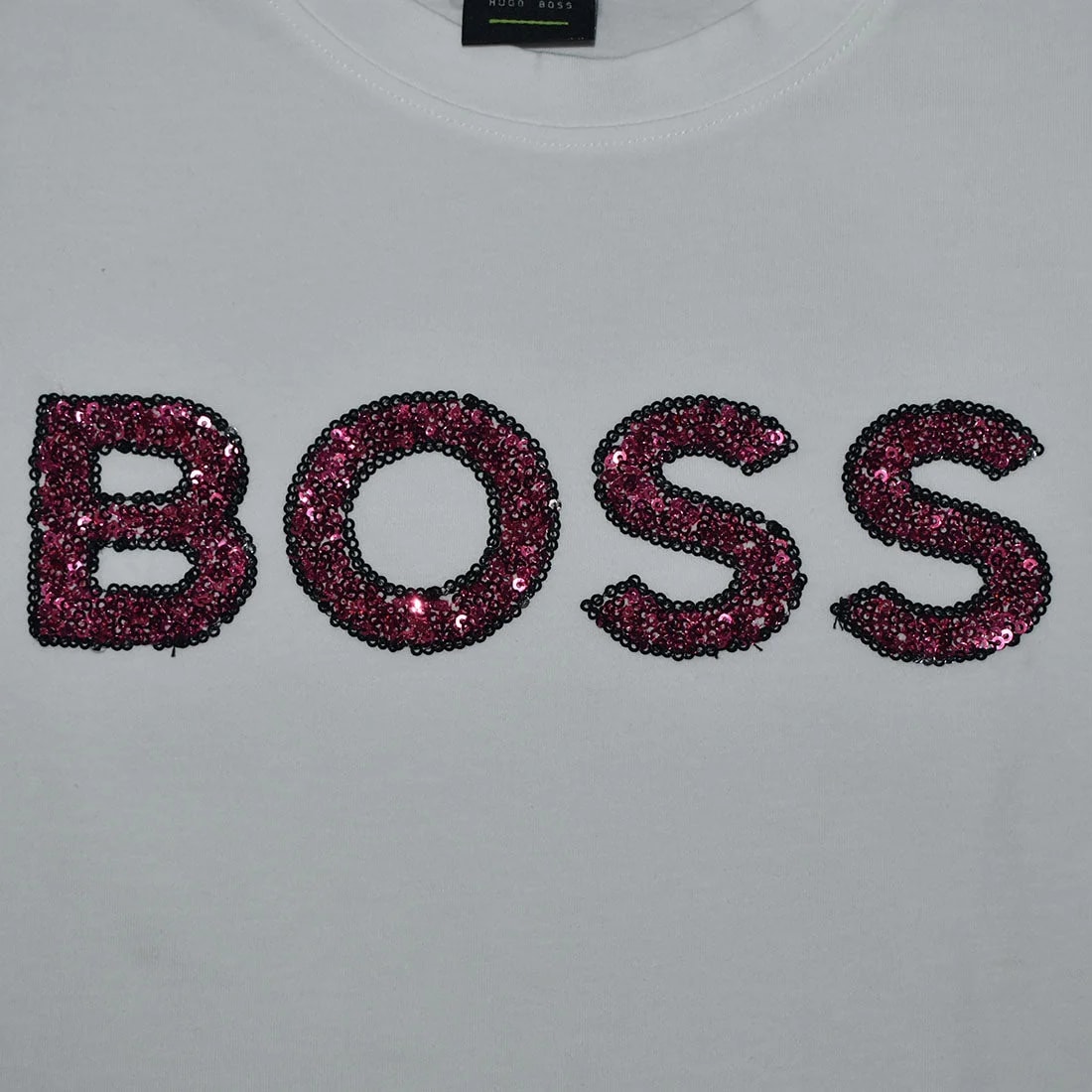 BOSS White Premium Quality Women T-shirt-3
