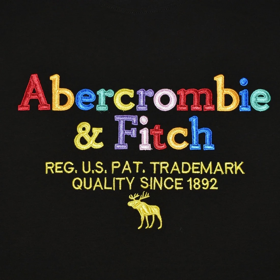 Abercrombie Black Premium Quality Women T-shirt-3