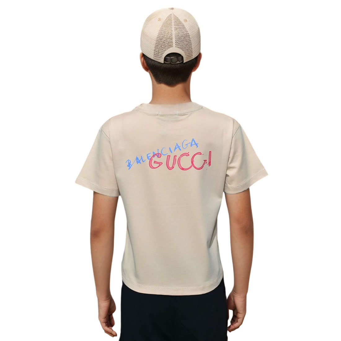 Gucci Brown Premium Quality Kid's T-shirt-1