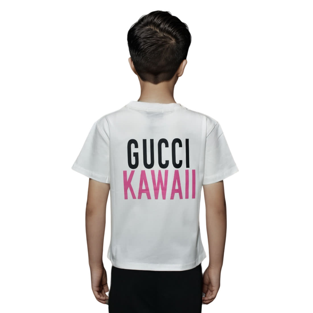 Gucci White Premium Quality T-shirt For Kids-1