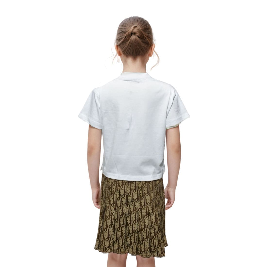 Dior Brown Premium Quality Girls Co-ord Set-1