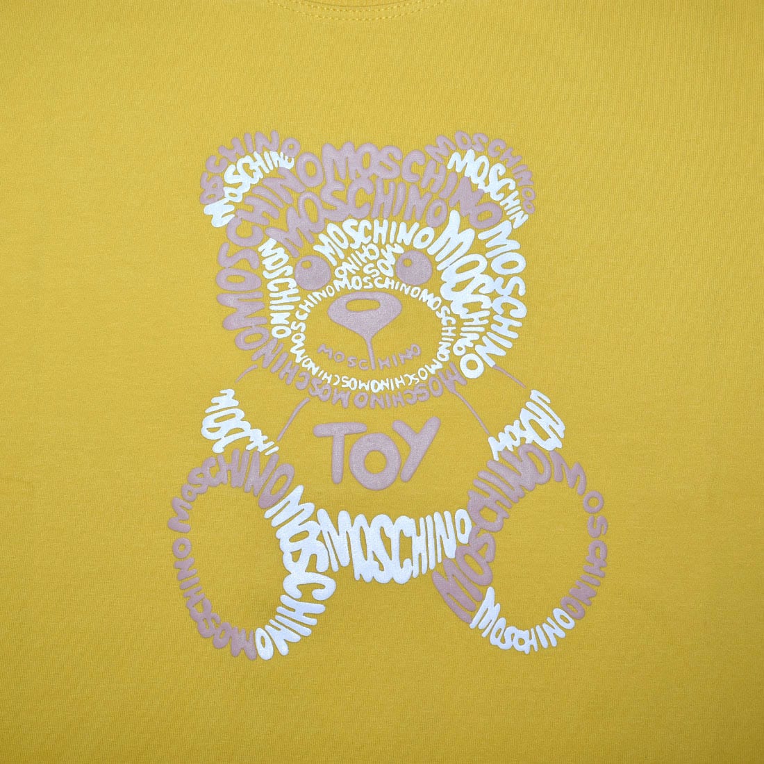 Moschino Teddy Print Yellow Premium Kids T-shirt-3