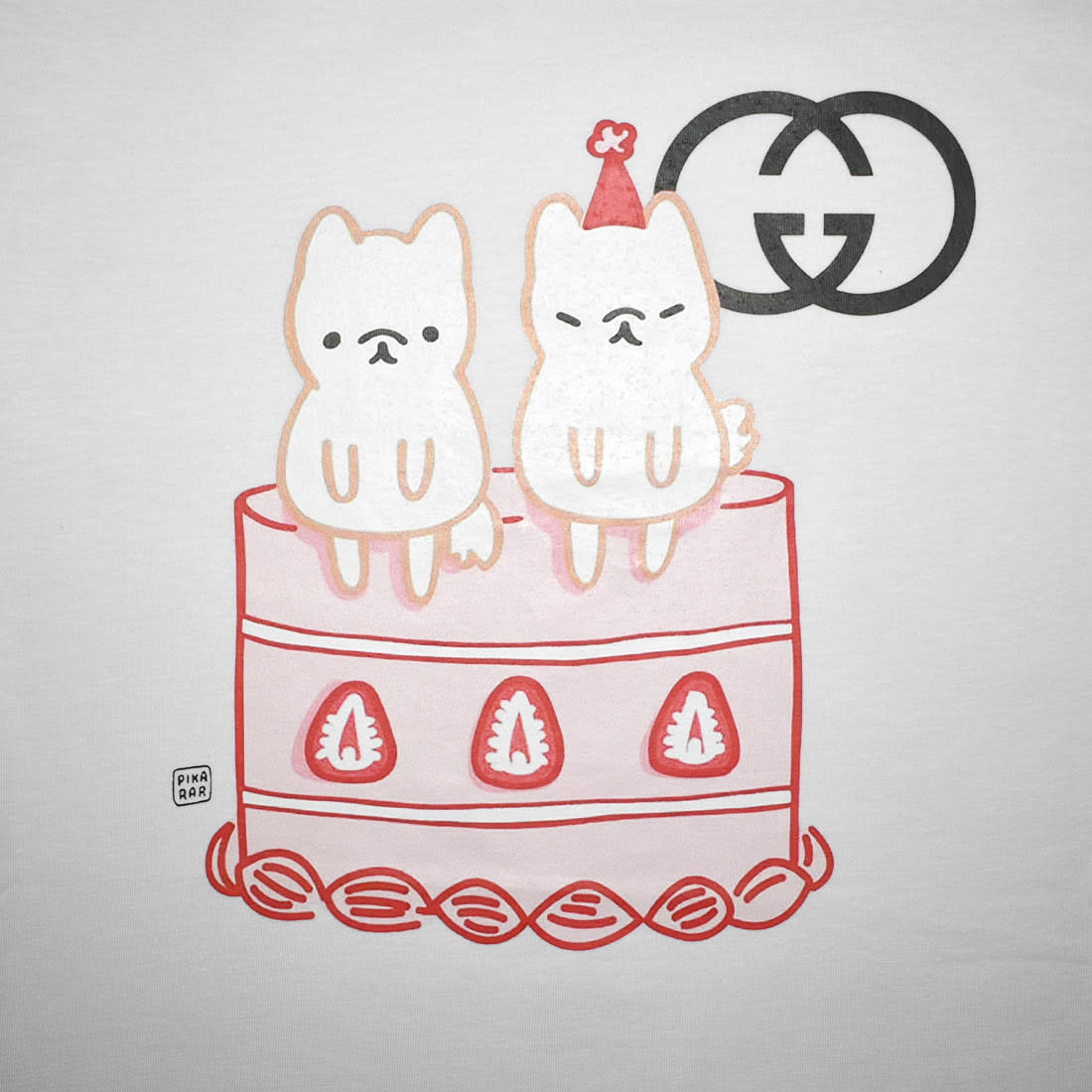 Gucci White Premium Quality Girls Co-ord Set-3