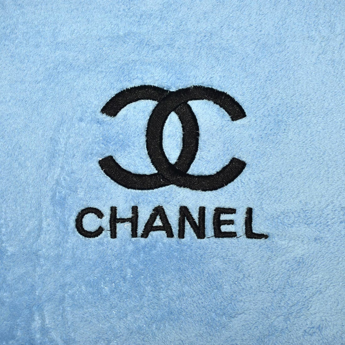 Chanel Embroidery Logo Blue Premium Towels - Set of 2-1