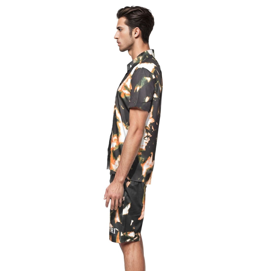 Amiri Fashion Printing Premium Quality Men's Short Sleeve Shirt & Shorts Combo-2