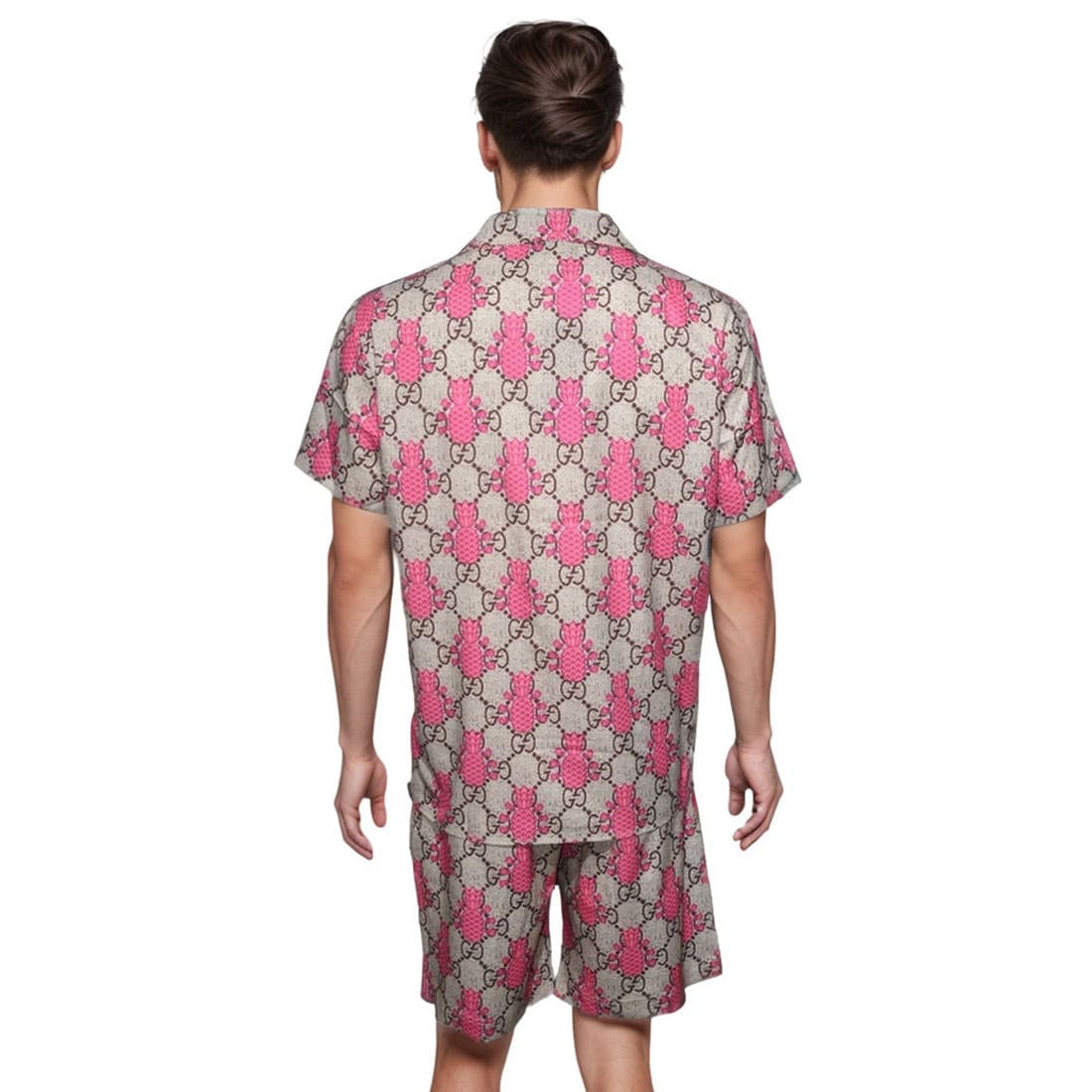Gucci Pineapple GG print Bowling Shirt & Shorts Combo-1