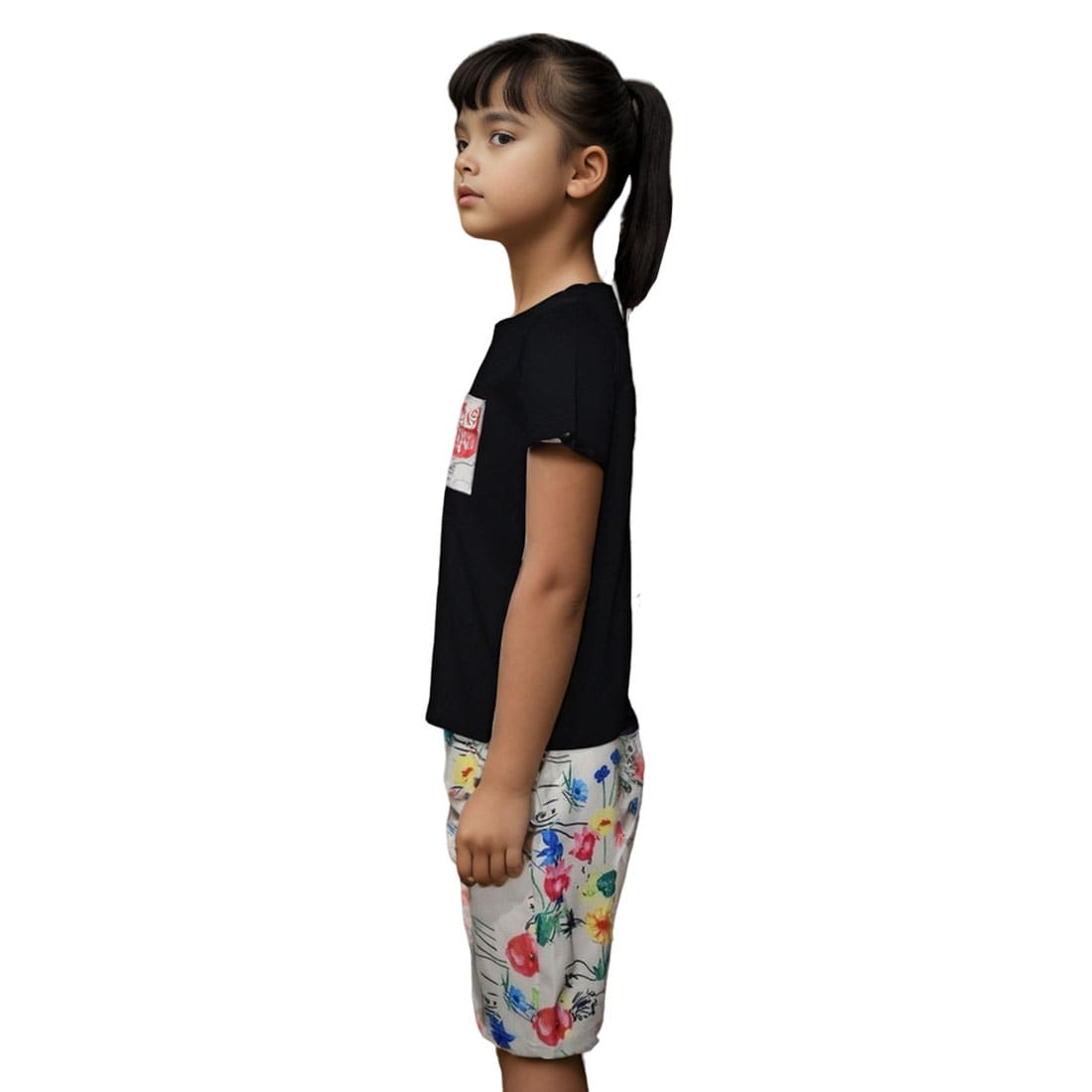 Dior Embroidered logo Black Premium Girls Co-ord Set-2