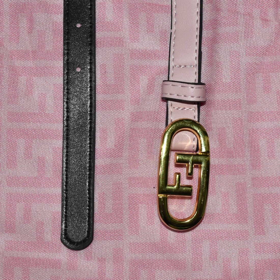 Fendi Pink Premium Quality Girls Dress-3