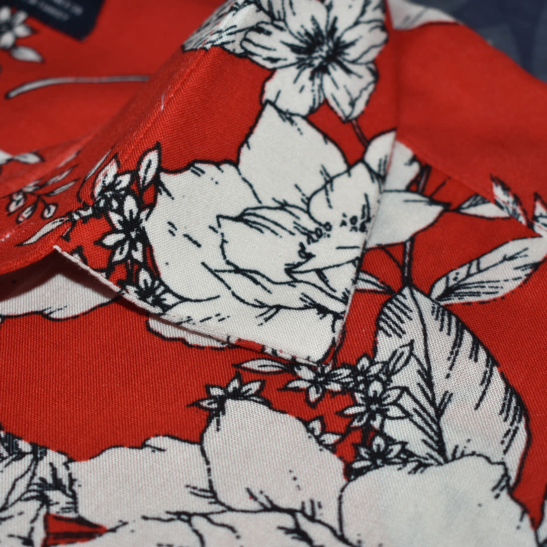 Zara Red Flower Premium Quality Shirt-4