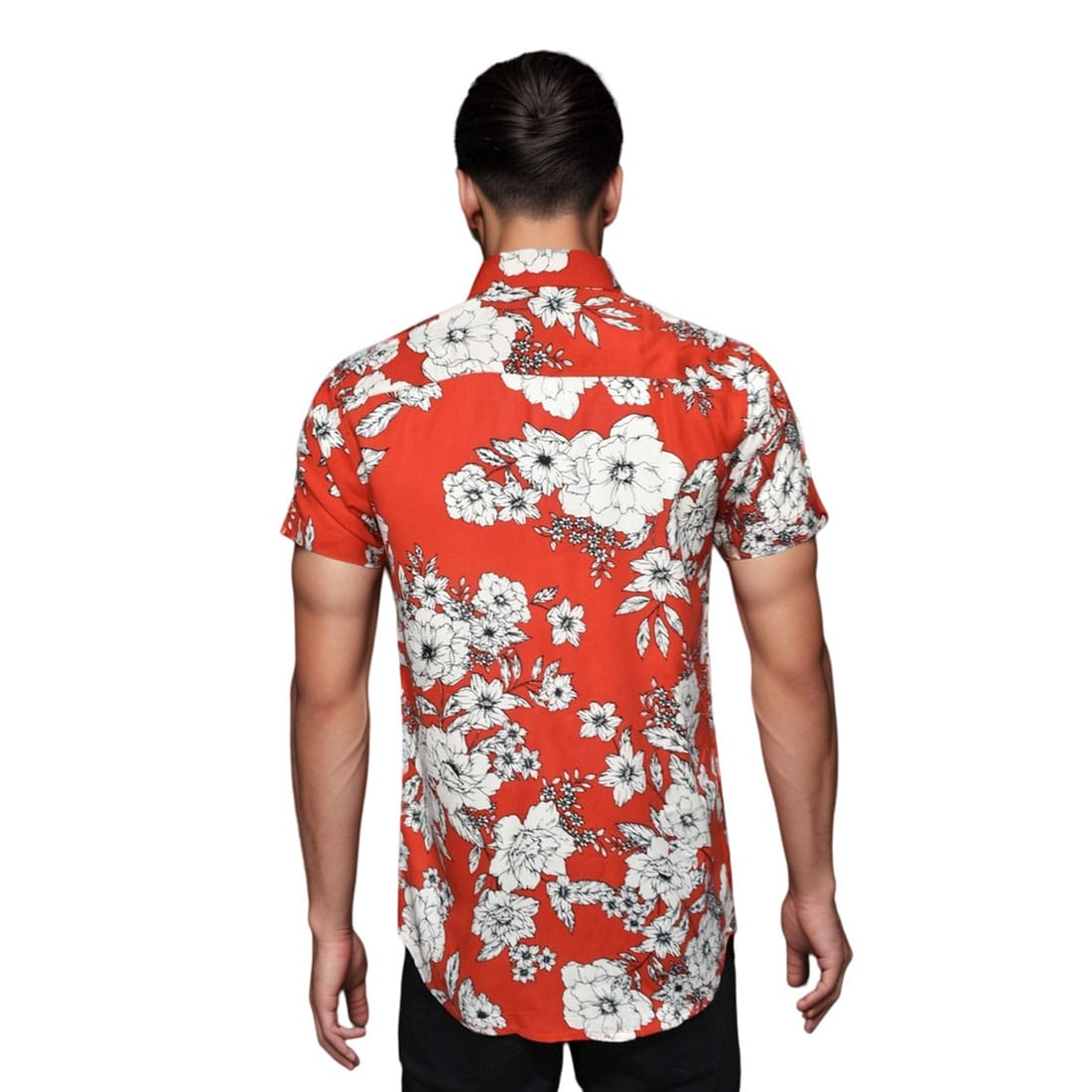 Zara Red Flower Premium Quality Shirt-1