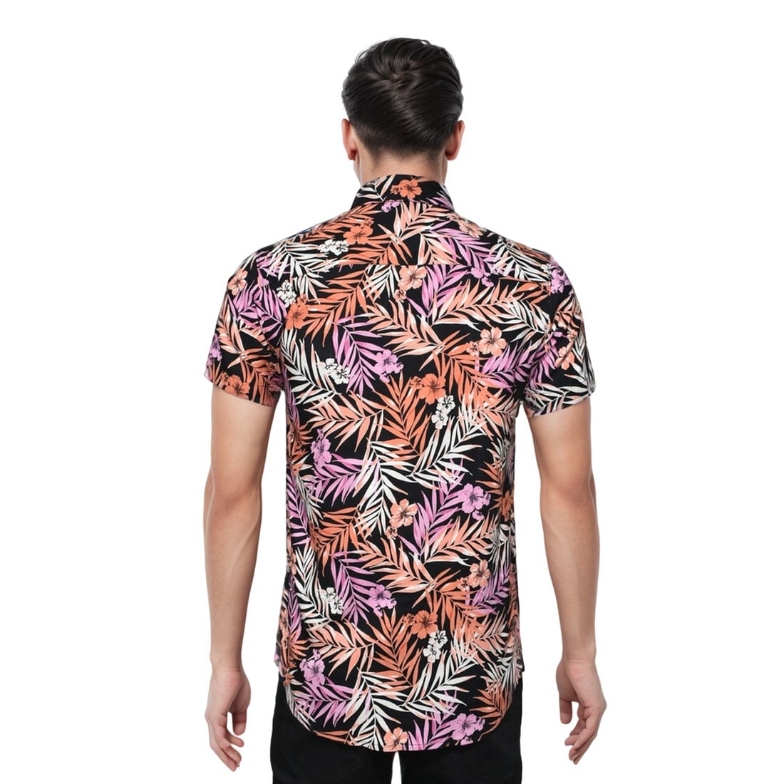 Zara Multi Flower Print Premium Quality Half Sleeve Shirt-1