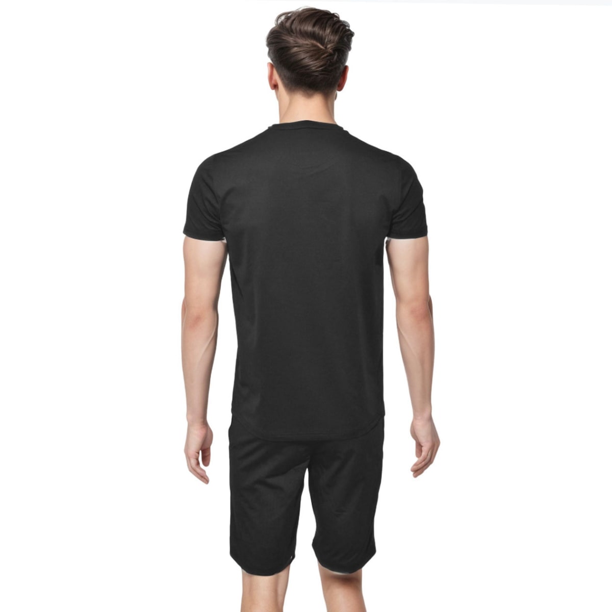 Michael Kors Embroidered Black Premium T-shirt & Shorts Combo-1