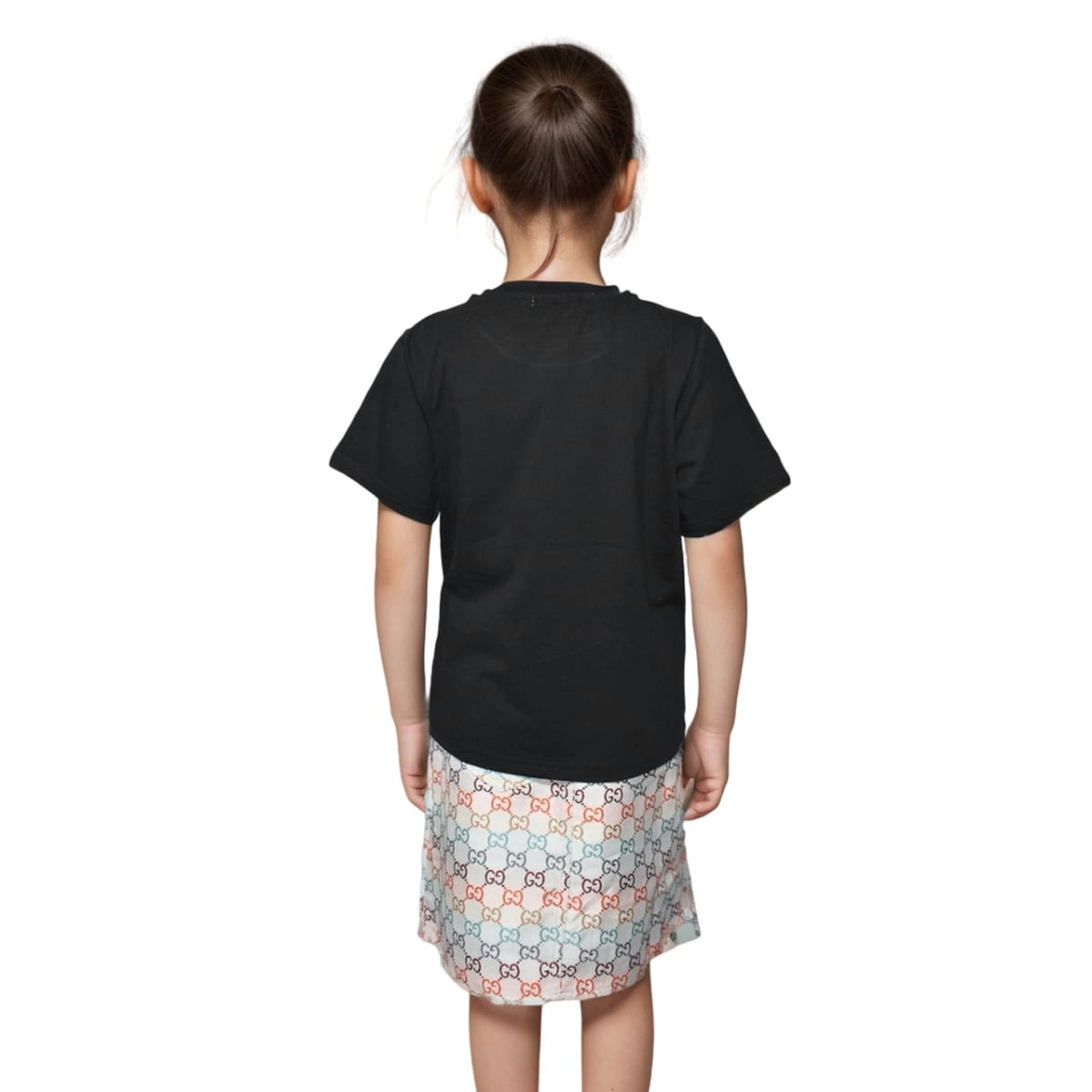 Gucci Print Black Premium Girls Co-ord Set-1