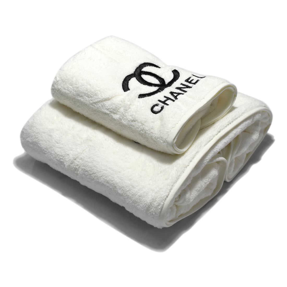 Chanel Off White Premium Quality Towels - Set of 2-0