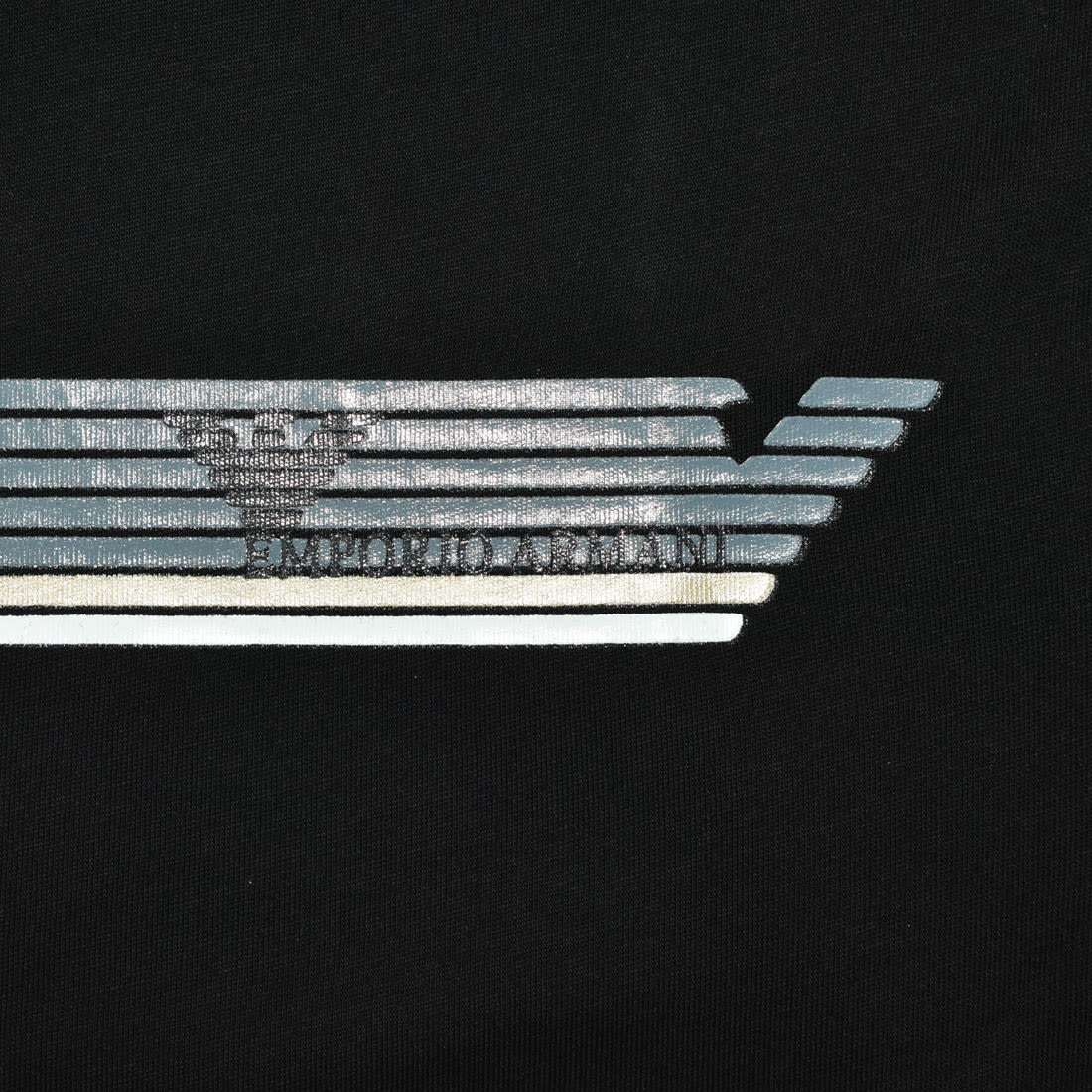 Emporio Armani logo Print Black Premium T-shirt-3
