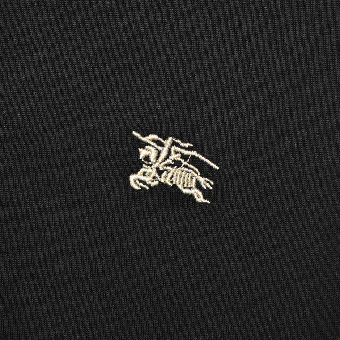 Burberry Embroidered logo Black Premium Polo T-shirt-3