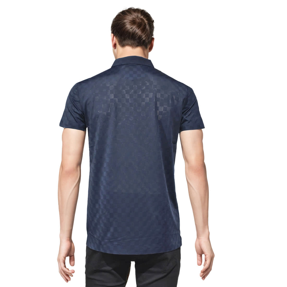 Louis Vuitton Blue Premium Quality T-shirt-1