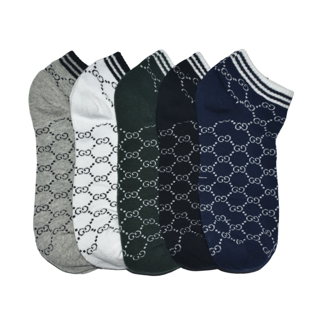 Gucci Monogram Premium Luxury Low Anklet Socks-0