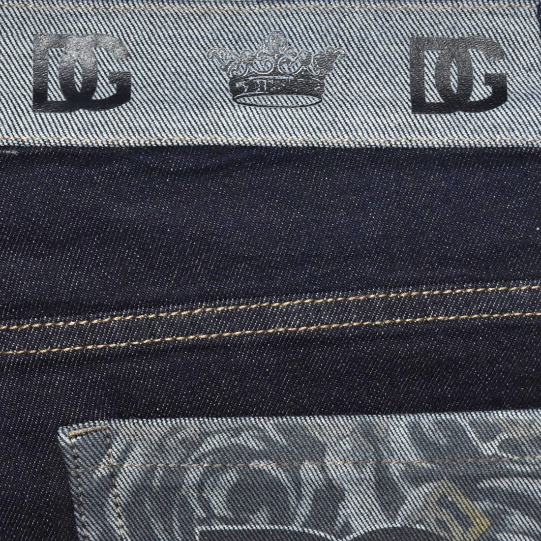 Dolce & Gabbana Dark Blue Premium Cotton Jeans-4