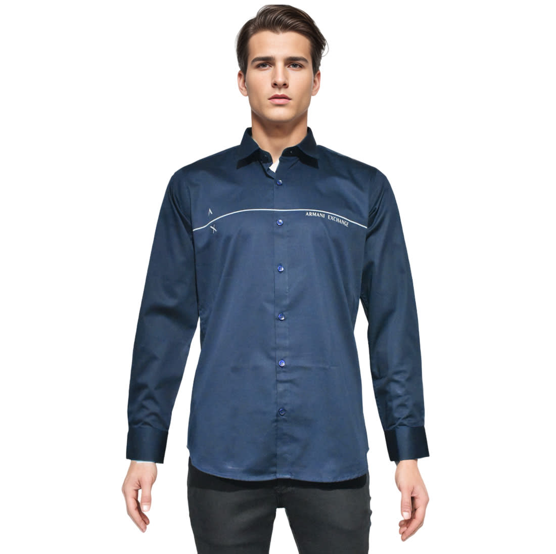 Armani Exchange Navy Blue Premium Shirt-6