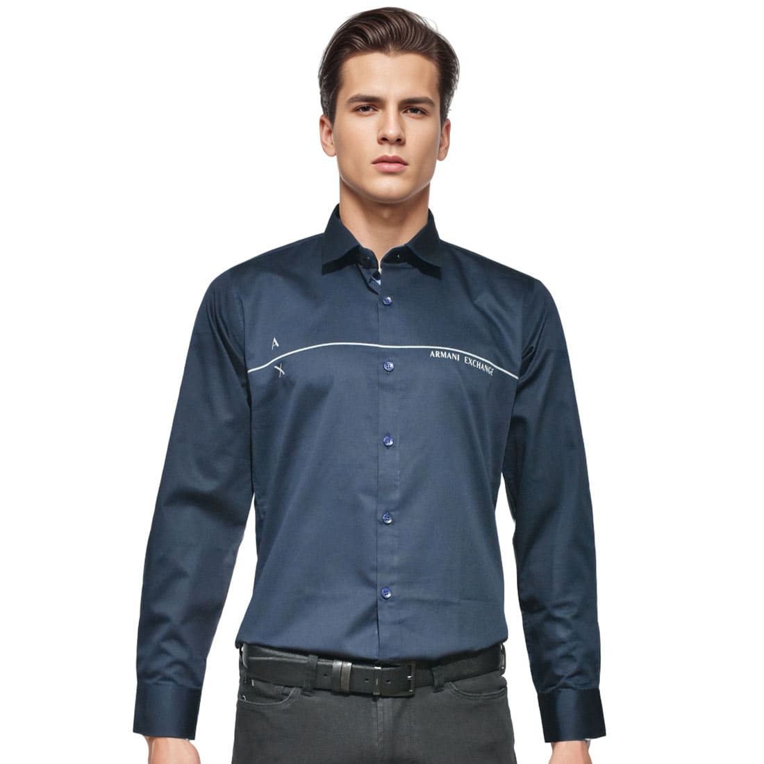 Armani Exchange Navy Blue Premium Shirt-0