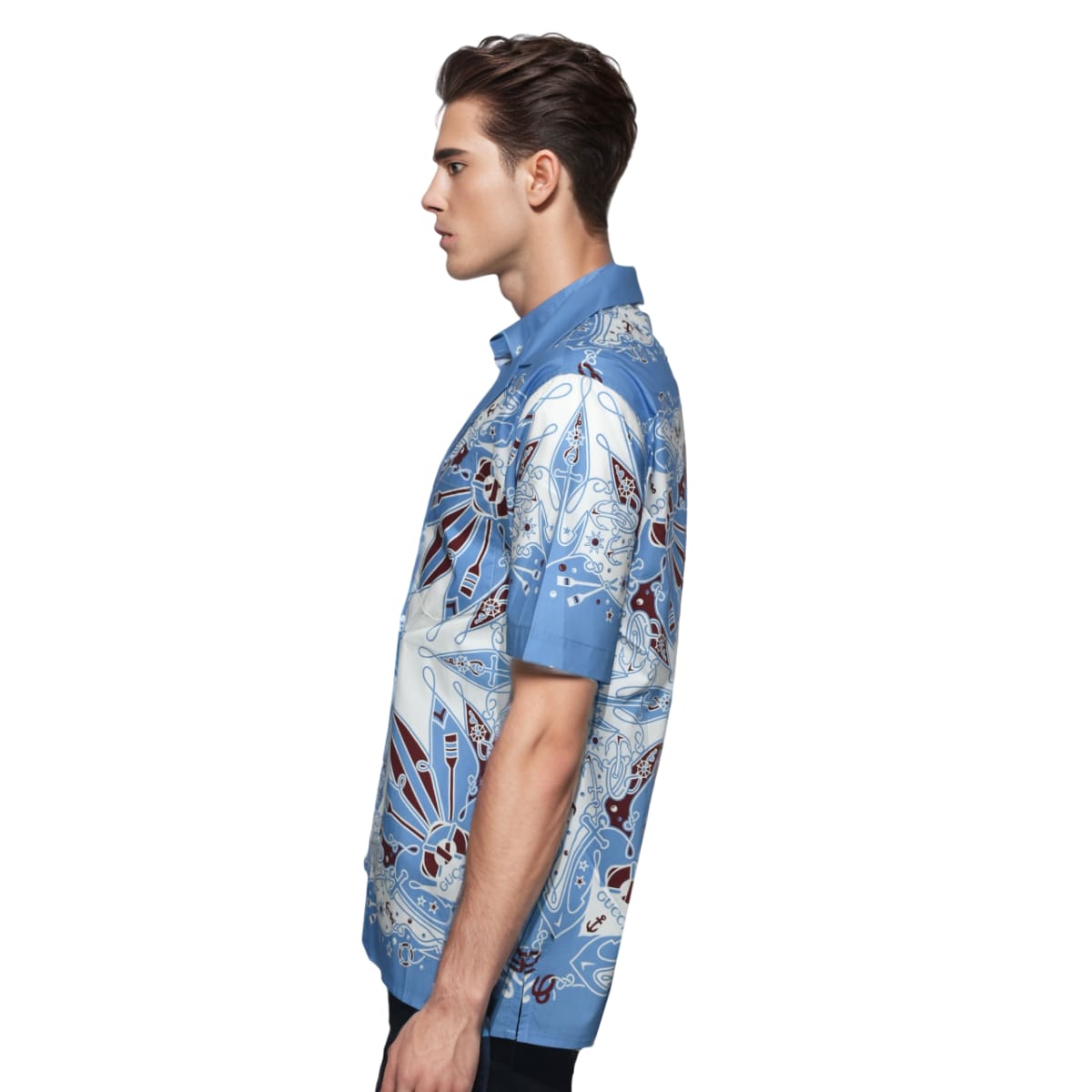 Gucci Bandana Print white & light blue Cotton Shirt-2