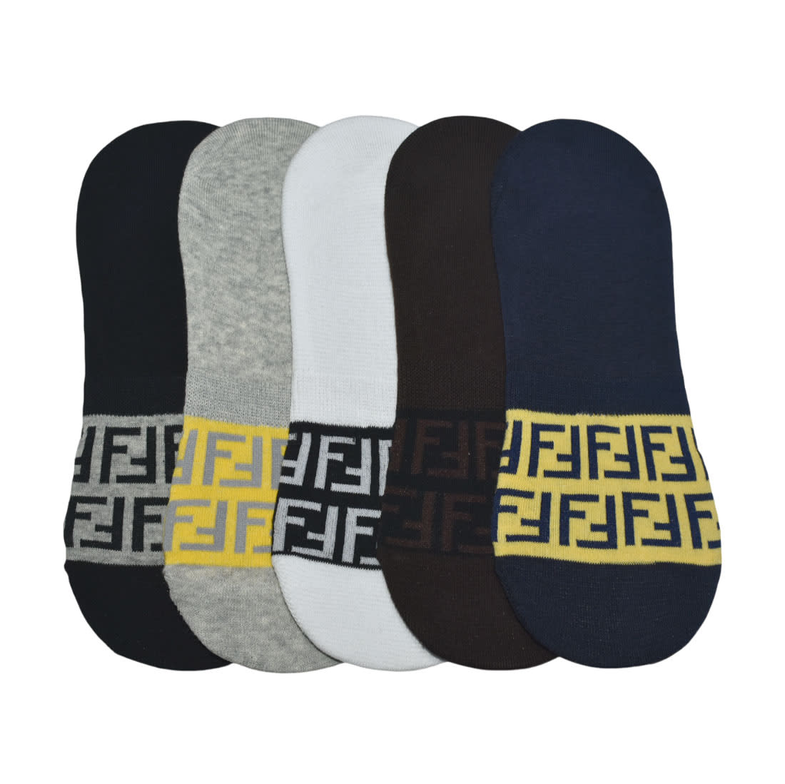 Fendi Premium Quality Loafer Socks - Pack of 5-1