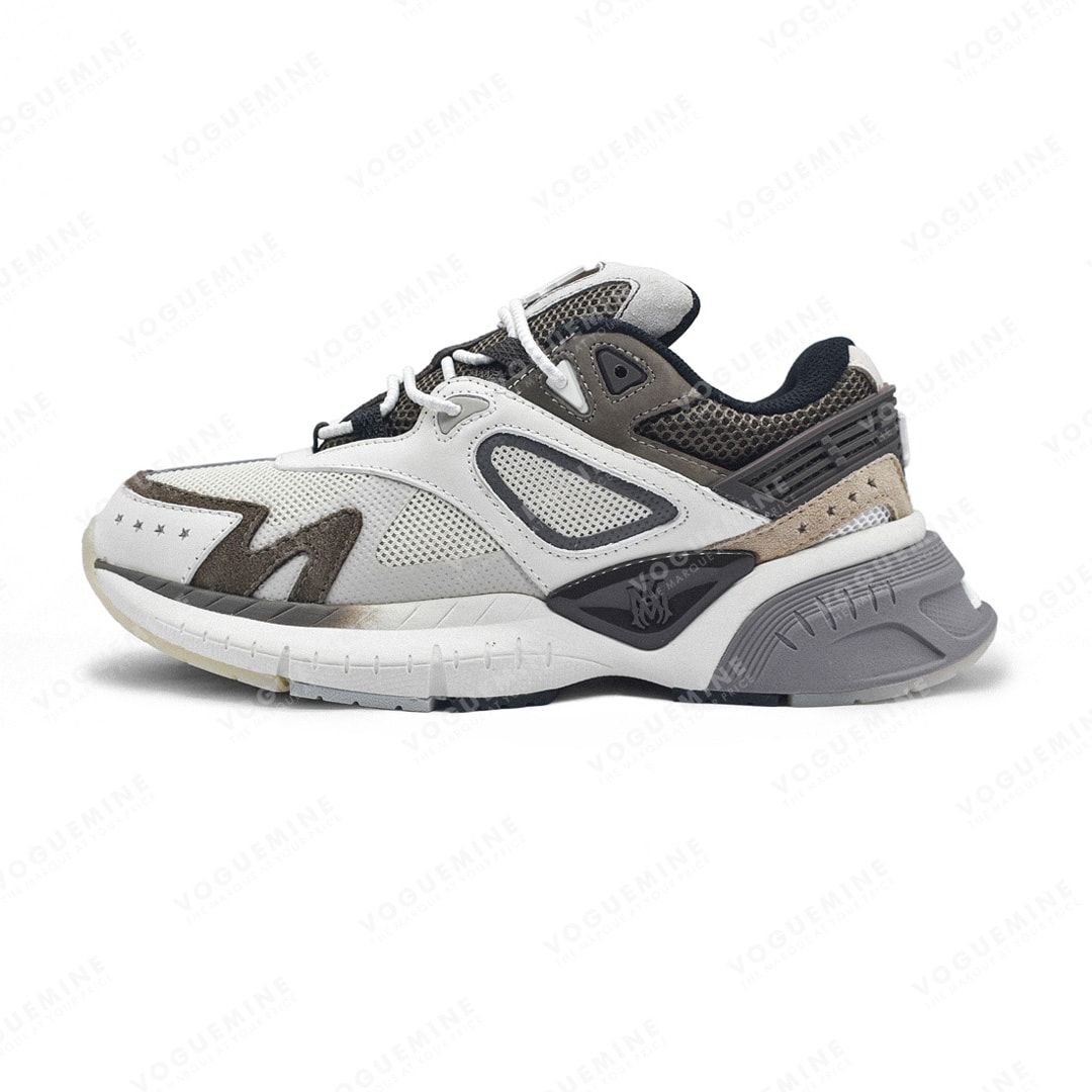 Amiri MA Runner Panelled Brown Sneakers-0