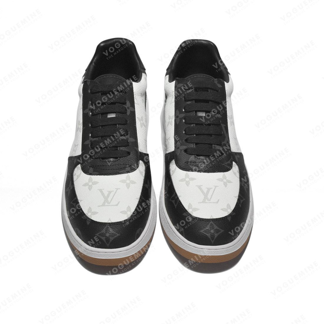 Louis Vuitton White & Black Premium Quality Sneakers-3
