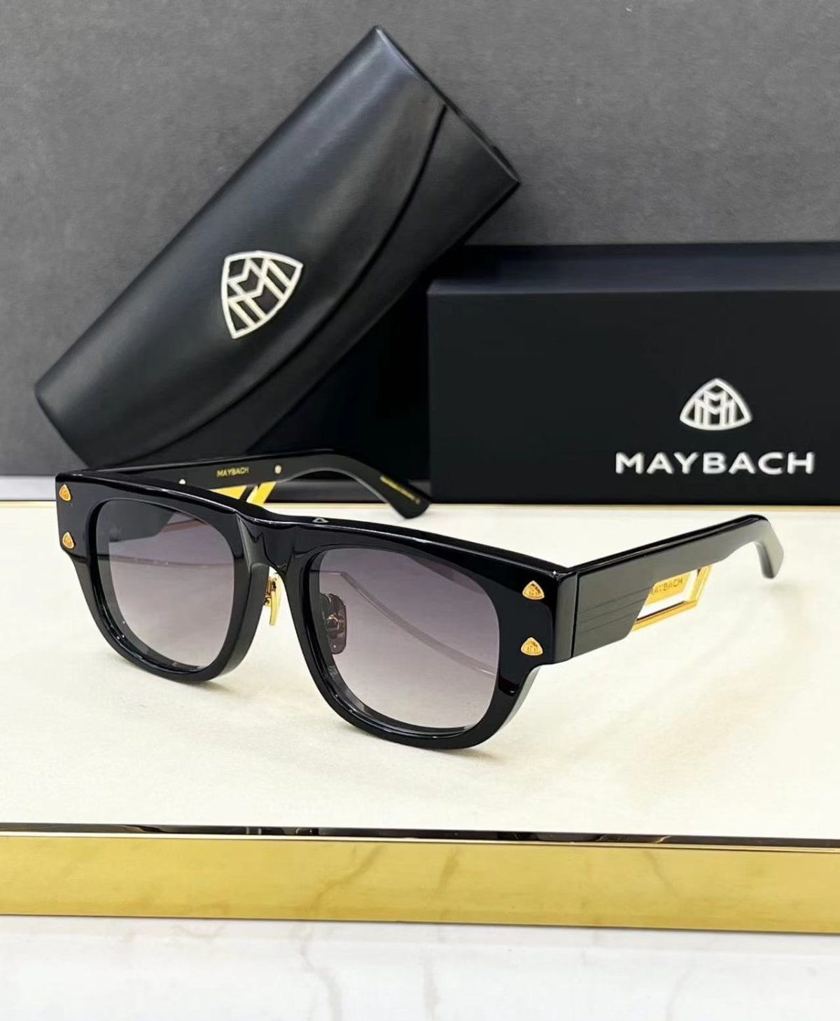 Maybach Black & Golden Luxury Sunglasses-0