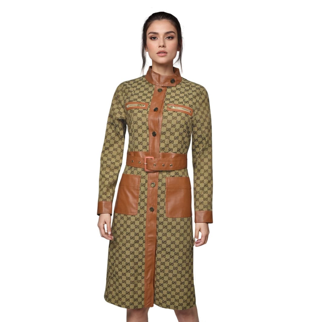 Gucci Brown Premium Quality Long Coat-1