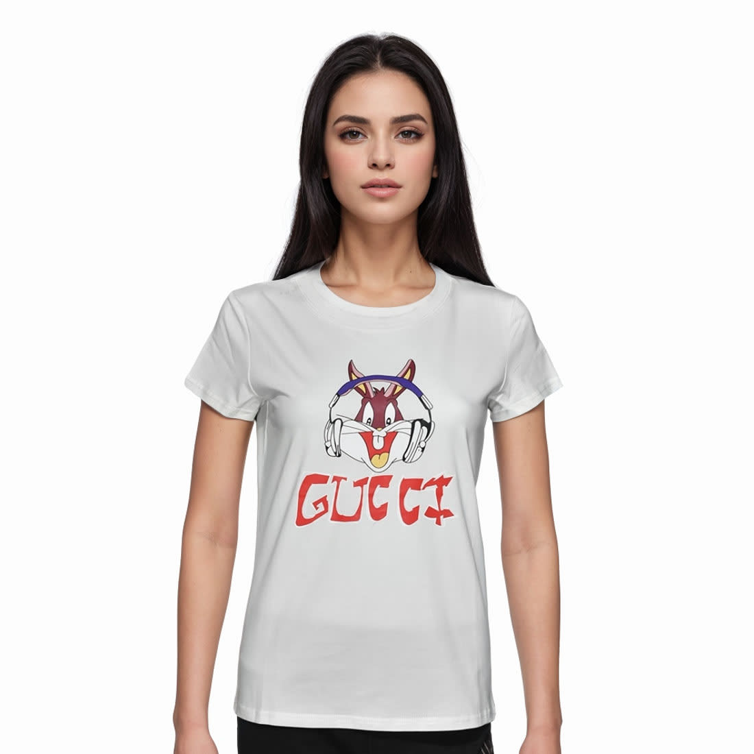 Gucci White Premium Quality Women T-shirt-0