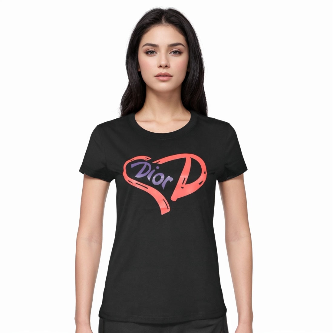 Dior Black Premium Quality Women T-shirt-0