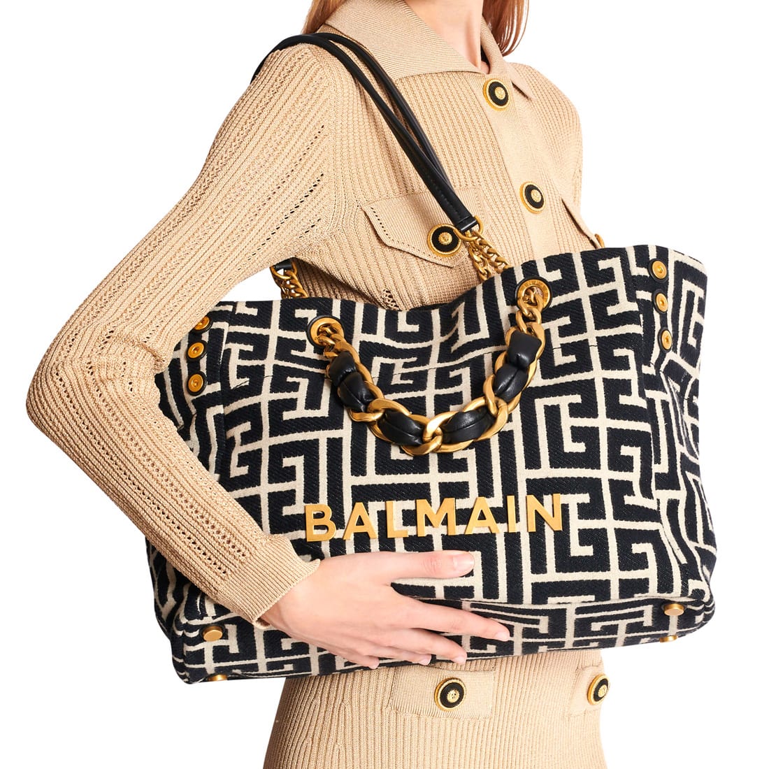 Balmain Premium Black Tote Bags-7