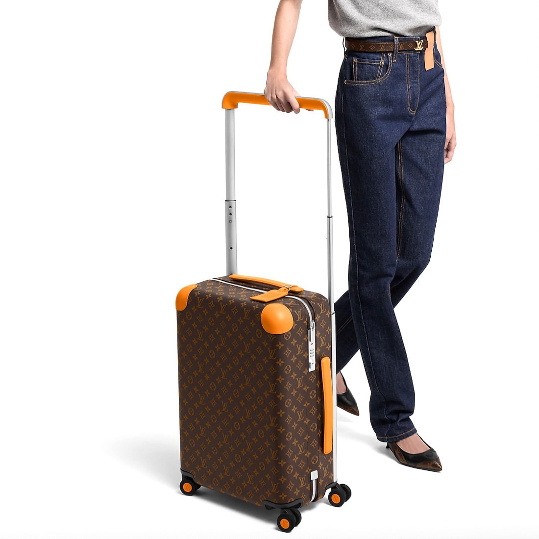 Louis Vuitton Orange Premium Cabin Trolley Bag-5