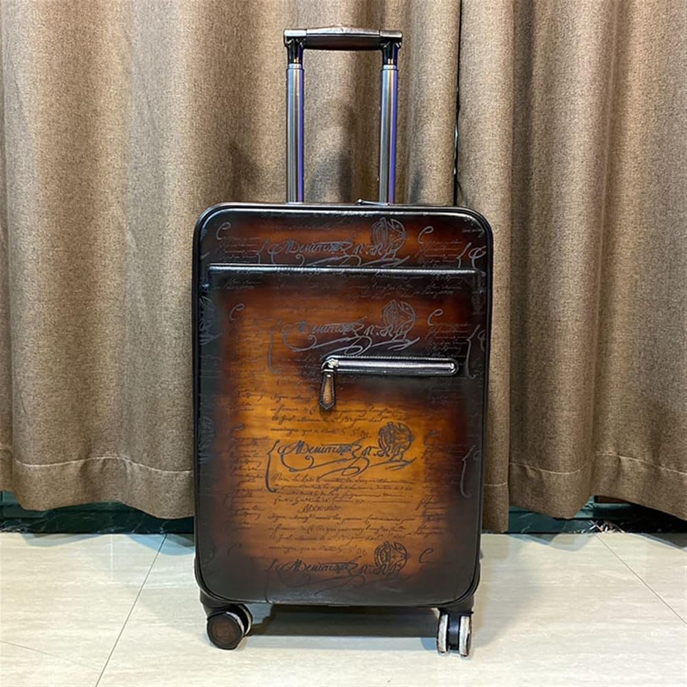 Formula 1005 Toile Marbeuf Rolling Berluti Brown Suitcase-1