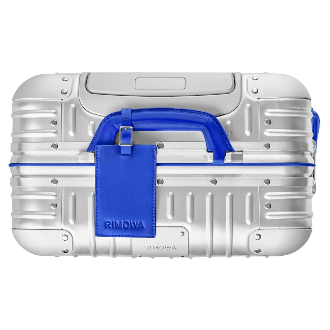 Rimowa Blue Premium Cabin Twist Trolley Bag-4