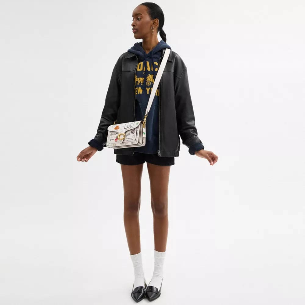 Coach Tabby Shoulder Bag 26 With Sketch Print-8