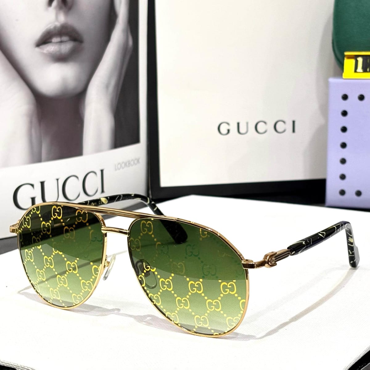 Gucci Green Premium Sunglasses-10