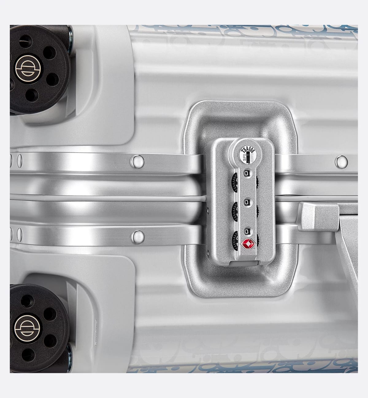 Dior & Rimowa blue Premium Cabin Trolley Bag-4