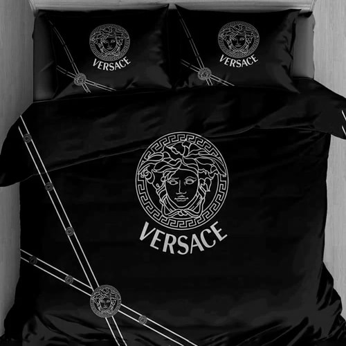 Versace Black Premium Quality Bedsheet-0